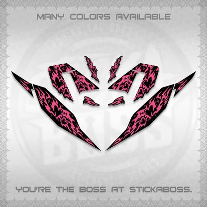 CLICK 125 V4 DECALS (2026 TRIBAL HEART DESIGN) STICKER KITS BY STICKABOSS