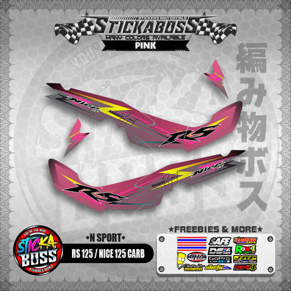 RS 125 NICE / 125 CARB STICKER DECALS ( N SPORT )【WITH FREEBIES】