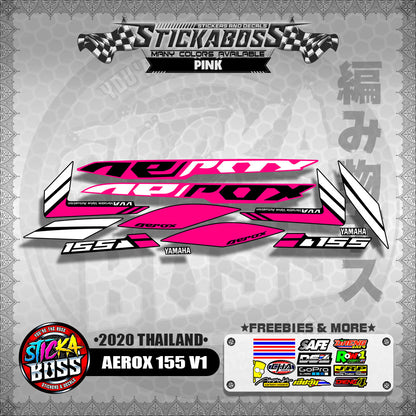 AEROX 155 V1 STOCK DECALS  ( 2020 THAILAND )【WITH FREEBIES】