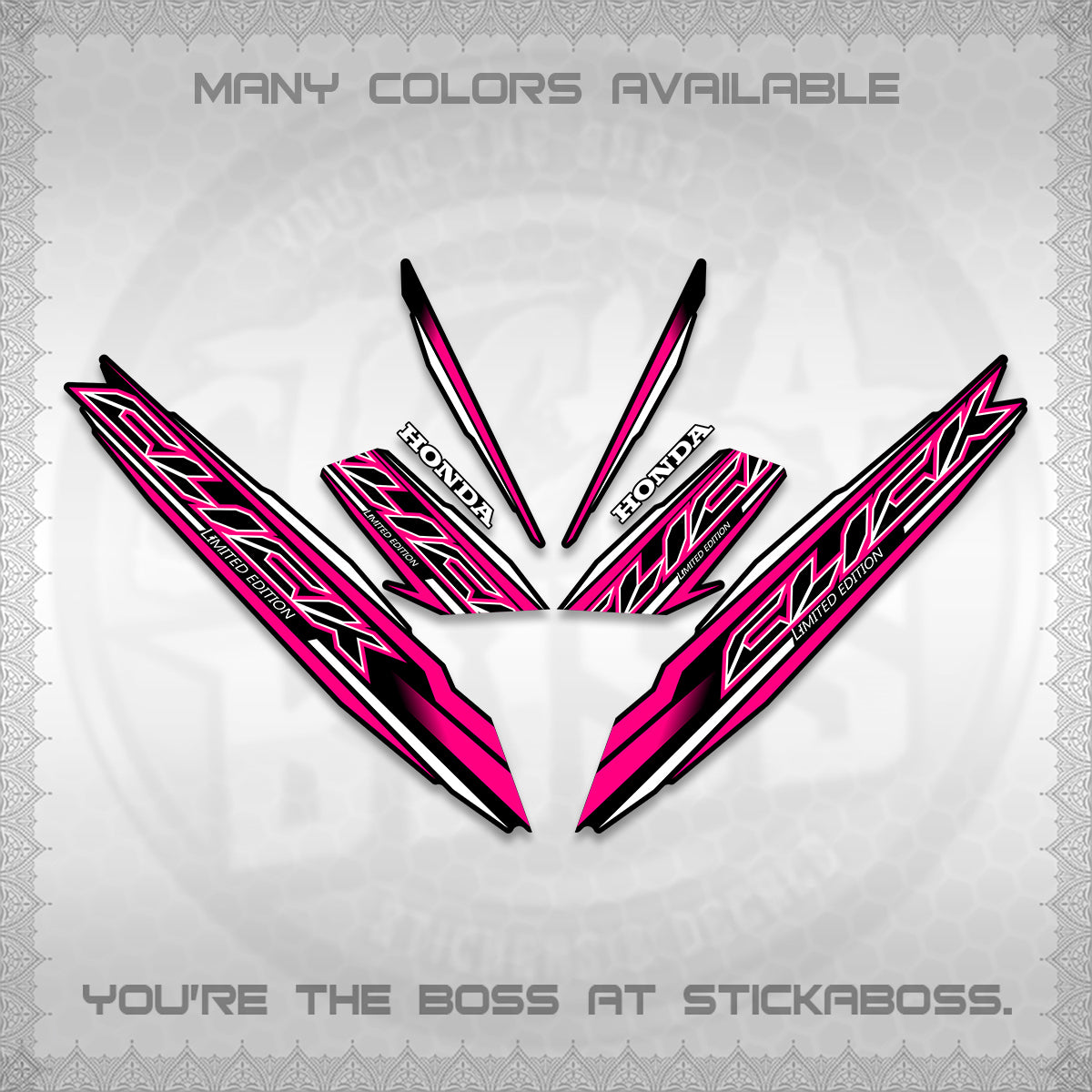 CLICK 125 V3 INDO DECALS (2024 SV 13-A2 STYLE) STICKER KITS By STICKABOSS