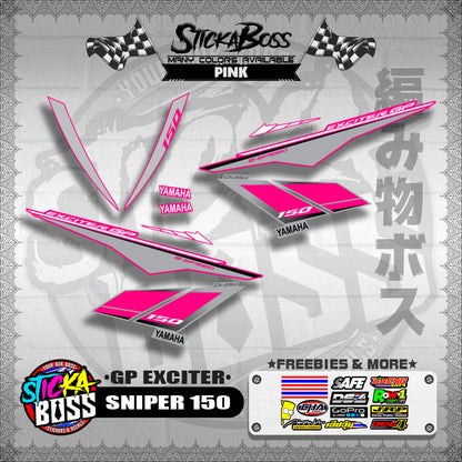 SNIPER 150 STOCK DECALS ( GP EXCITER )【WITH FREEBIES】