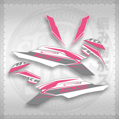 STICKER DECALS for CLICK 125 V3 MALAY / INDO CONCEPT (CV3FOWHSLSTA30) By STICKABOSS (SOFIE LAMINATED)