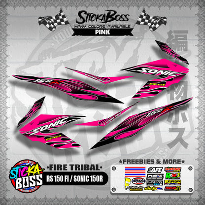 RS 150 FI / SONIC 150R DECALS ( FIRE TRIBAL )【WITH FREEBIES】