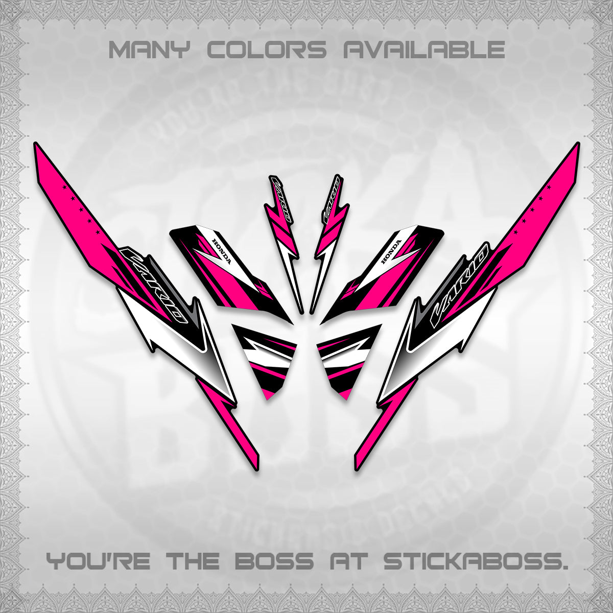 CLICK 125 V3 VARIO DECALS (2023 CUSTOM STYLE 01) STICKER KITS By STICKABOSS