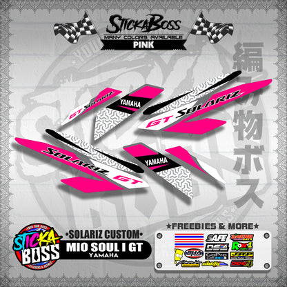 MIO SOUL I 125 GT DECALS ( SOLARIZ CUSTOM )【WITH FREEBIES】
