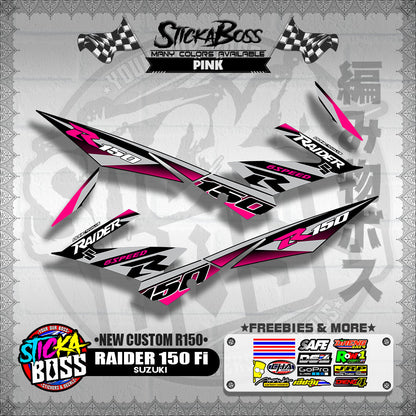 RAIDER 150 Fi DECALS ( NEW CUSTOM R150 )【WITH FREEBIES】