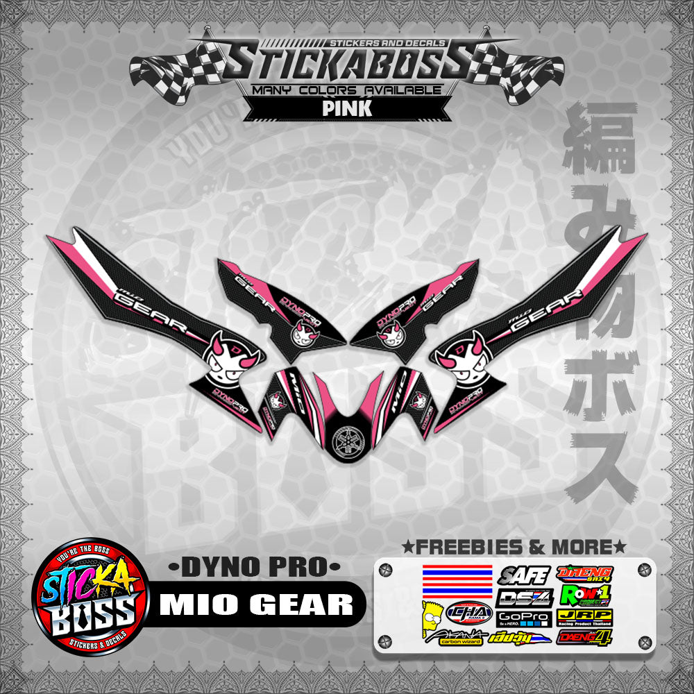 MIO GEAR STICKER DECALS ( DYNO PRO)【WITH FREEBIES】