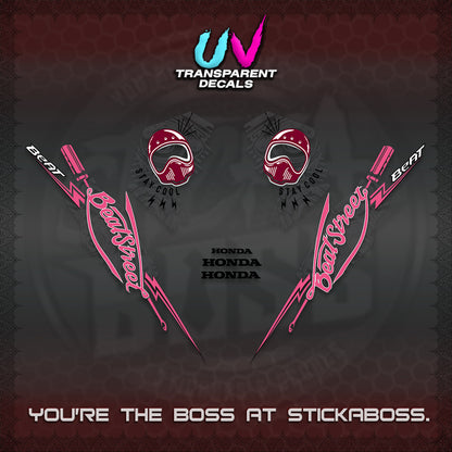 BEAT FI V2 UV TRANSPARENT DECALS (2026 BEATSTREET DESIGN) STICKER KITS BY STICKABOSS