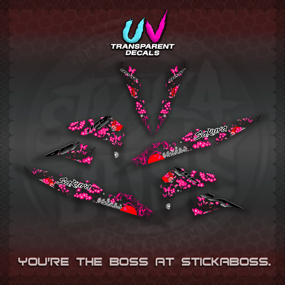 BEAT V2 UV TRANSPARENT INDO DECALS (2026 SAKURA NEW STYLE)STICKER DECALS By STICKABOSS