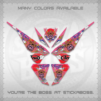 CLICK 125 V1 VARIO DECALS (2026 NEW SAMURAI MOTIF) STICKER KITS BY STICKABOSS