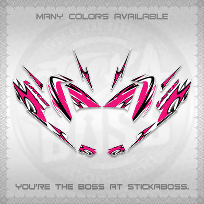 CLICK 125 V4 VARIO STRIPING FOR WHITE DECALS (2026 NEW LED DESIGN) STICKER DECALS By STICKABOSS