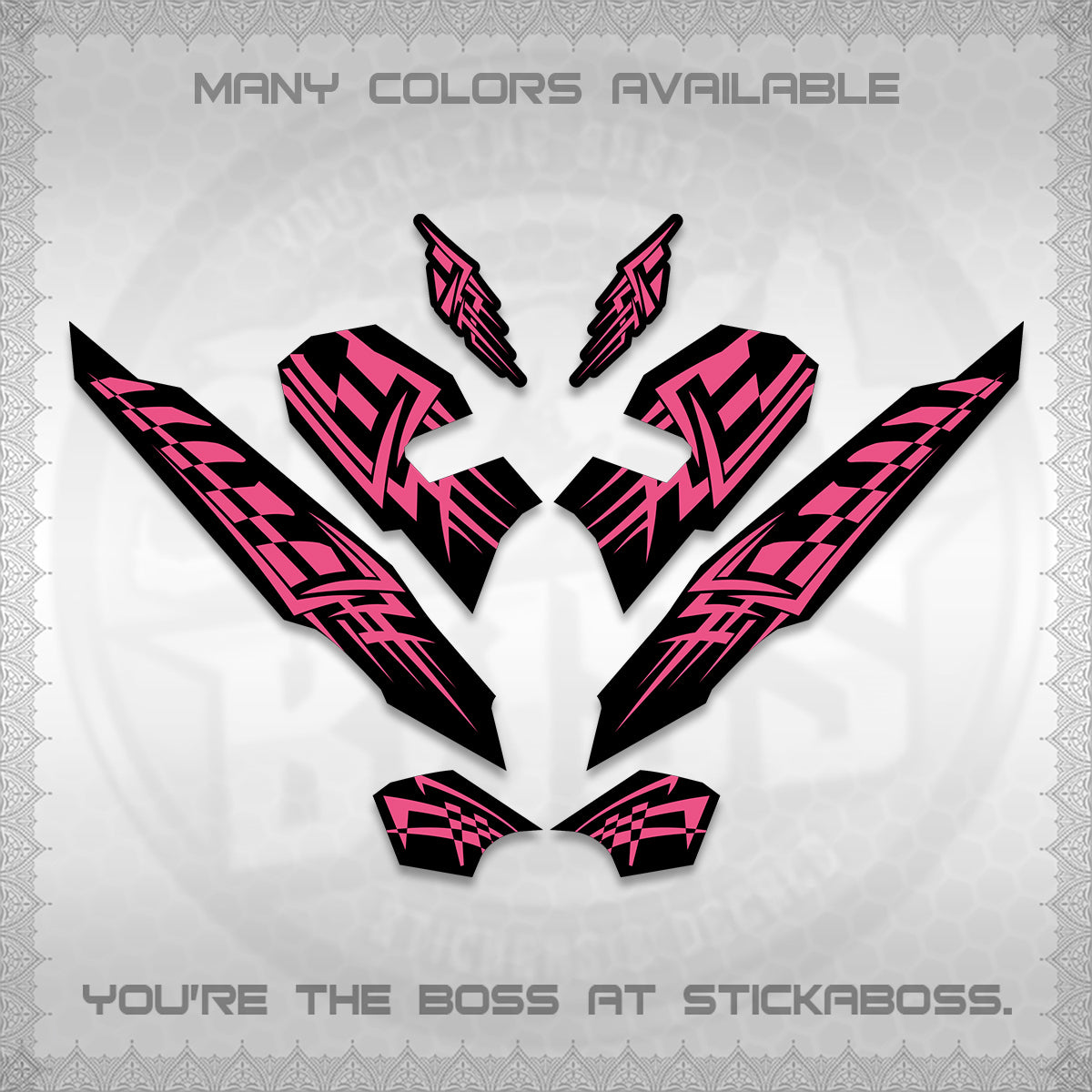 CLICK 125 V3 VARIO INDO-MALAY DECALS (2026 TRIBAL LINES DESIGN) STICKER DECALS By STICKABOSS