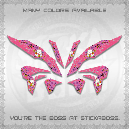CLICK 125 V3 DECALS (LUCKY CAT SAKURA)STICKER DECALS By STICKABOSS