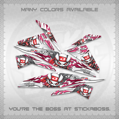 BEAT FI V1 FOR WHITE DECALS (2026 NEW RCB 2.0 DESIGN) STICKER KITS BY STICKABOSS