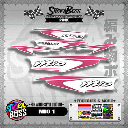 MIO 1 DECALS ( FOR WHITE STYLE CULTURE )【WITH FREEBIES】