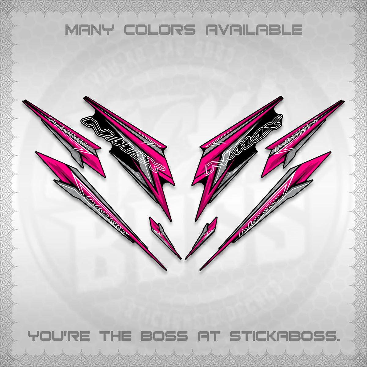 NMAX V2 DECALS (2024 NM 00-A1 STYLE) STICKER DECALS By STICKABOSS