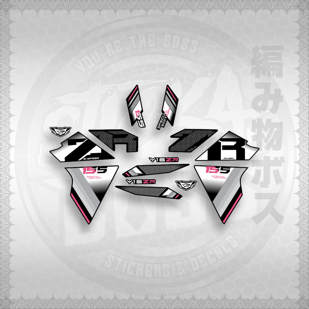 STICKER DECALS for SNIPER 155 (S155Y1SIPH) By STICKABOSS (SOFIE LAMINATED WATERPROOF)