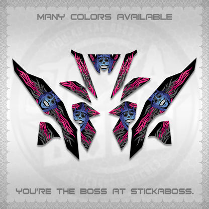 CLICK V3 DECALS (SoloLevelingSmiley Design) STICKER DECALS By STICKABOSS