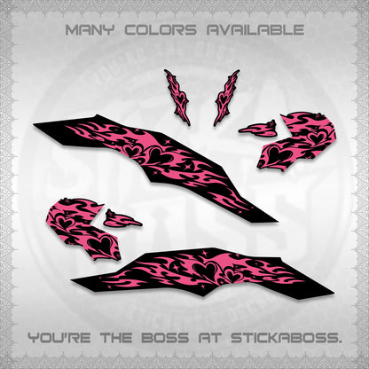 CLICK 125 V3 DECALS (2026 TRIBAL HEART DESIGN) STICKER KITS BY STICKABOSS