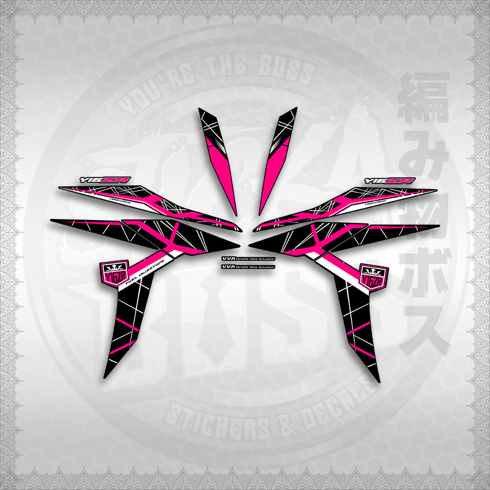 STICKER DECALS for SNIPER 155 MALAYSIAN (S155MICIY16) By STICKABOSS (SOFIE LAMINATED WATERPROOF)