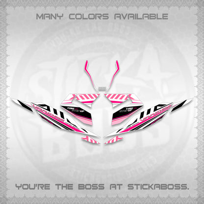 CLICK 125 V4 VARIO FOR WHITE DECALS (2026 VR0007 DESIGN) STICKER KITS By STICKABOSS