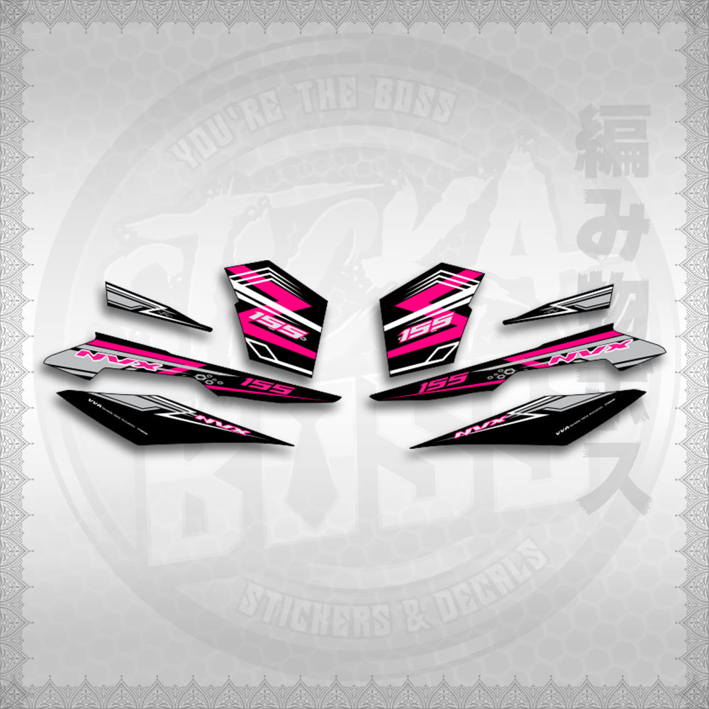 STICKER DECALS for AEROX V3 ALPHA TURBO INDO (AV3NVRAST) By STICKABOSS (SOFIE LAMINATED WATERPROOF)