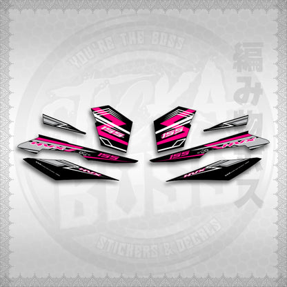 STICKER DECALS for AEROX V3 ALPHA TURBO INDO (AV3NVRAST) By STICKABOSS (SOFIE LAMINATED WATERPROOF)