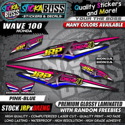 HONDA WAVE 100 Thai Decals ( Stock JRP x DAENG )【WITH FREEBIES】