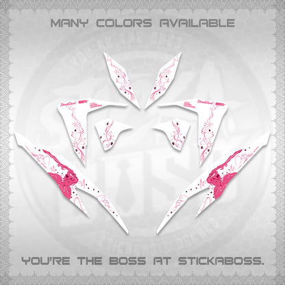 CLICK V2 FOR WHITE DECALS (2026 2F2F SWIRL DESIGN) STICKER KITS BY STICKABOSS
