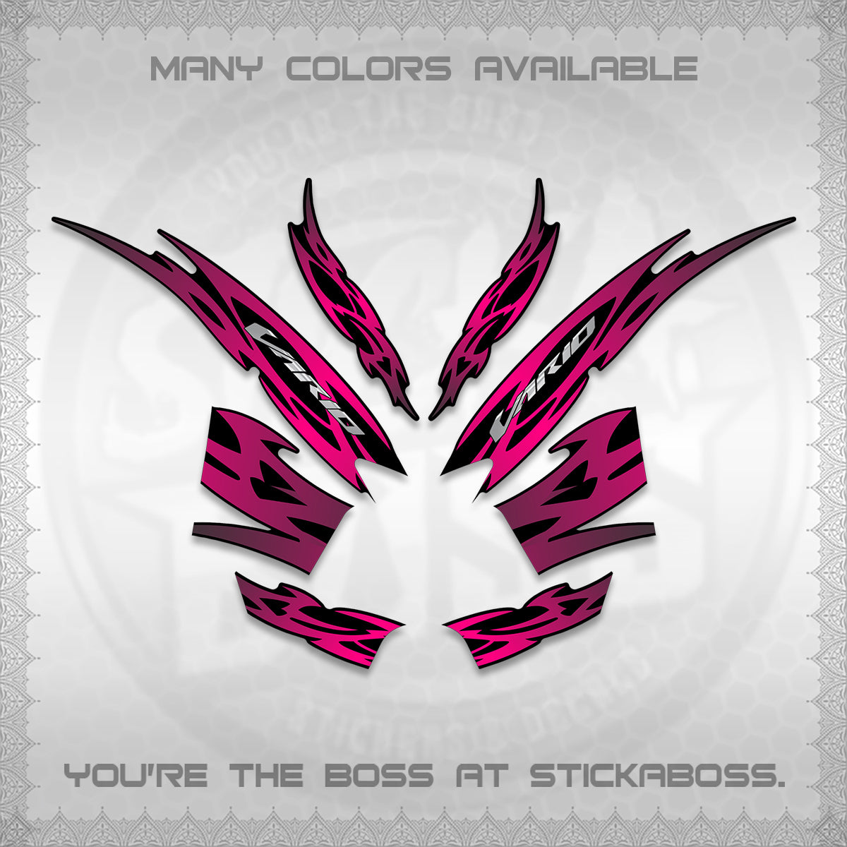 CLICK 125 V2 INDO STRIPING DECALS (2026 NUSANTARA MOTIF) STICKER DECALS By STICKABOSS
