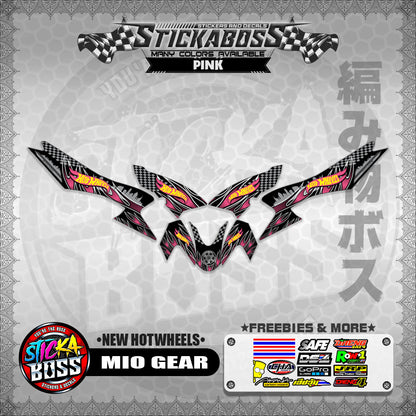 MIO GEAR STICKER DECALS ( NEW HOTWHEELS )【WITH FREEBIES】