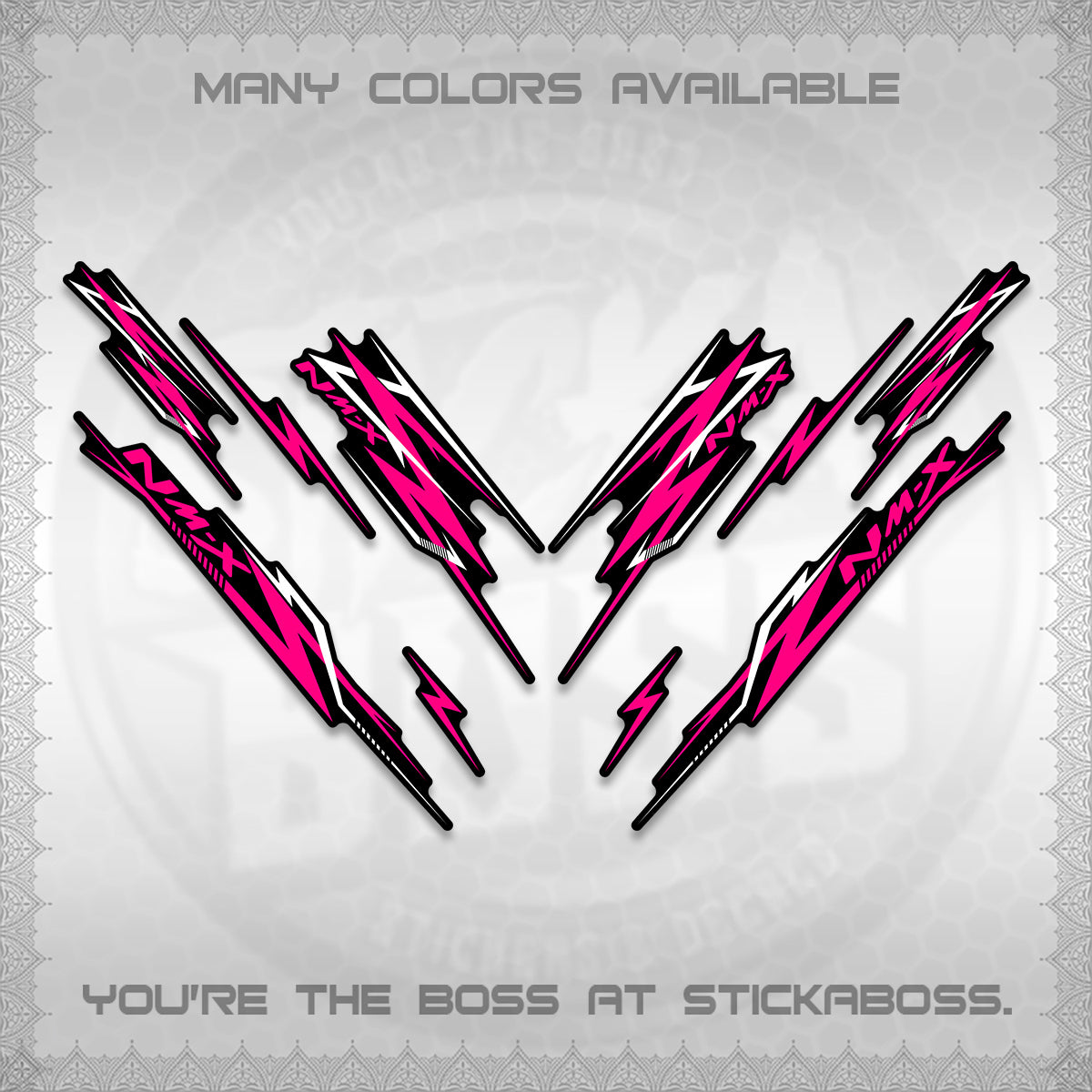 NMAX V2 DECALS (2024 NM A8 STYLE) STICKER DECALS By STICKABOSS