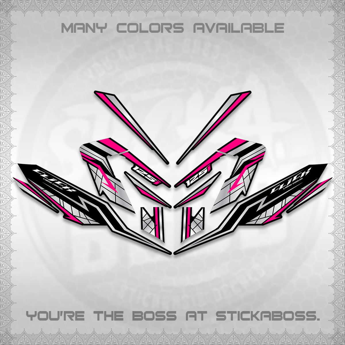 CLICK V4 INDO DECALS (2026 NEW LINE X STYLE) STICKER KITS By STICKABOSS
