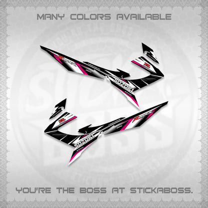RAIDER 150 REBORN CARB DECALS (S-1 RACING) STICKER DECALS BY STICKABOSS