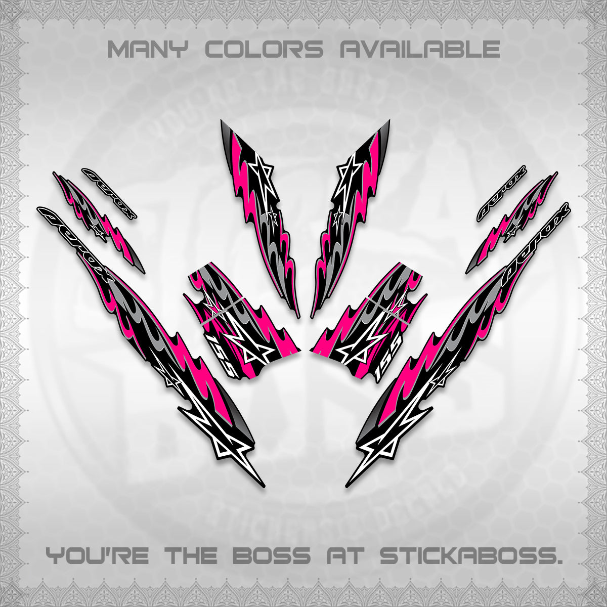 AEROX V2 INDO DECALS (2026 STAR 0001 MOTIF) STICKER KITS By STICKABOSS