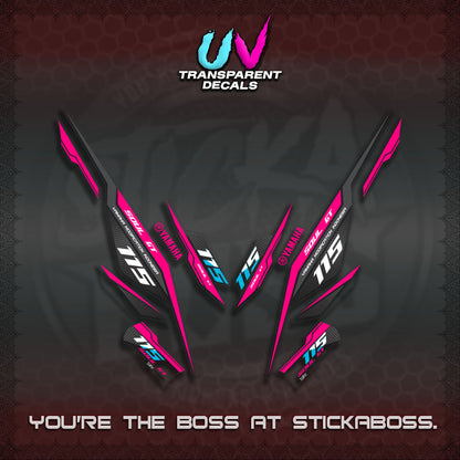 【PREMIUM UV PRINT】TRANSPARENT MIO SOUL I 115 GT INDO DECALS(0002 DESIGN)STICKER DECALS By STICKABOSS