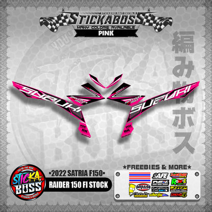 SUZUKI RAIDER 150 FI STOCK DECALS ( 2022 SATRIA F150 )【WITH FREEBIES】