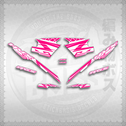 STICKER DECALS for AEROX V3 ALPHA TURBO INDO FOR WHITE (AV314ARV9SE) By STICKABOSS (SOFIE LAMINATED WATERPROOF)