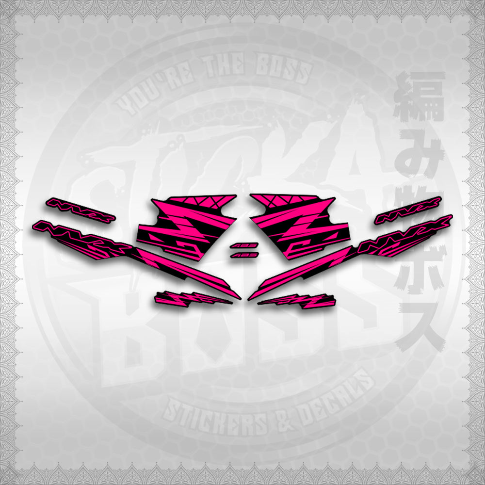 STICKER DECALS for AEROX V3 ALPHA TURBO INDO (AV314ARV9SE) By STICKABOSS (SOFIE LAMINATED WATERPROOF)