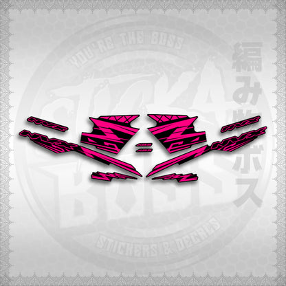 STICKER DECALS for AEROX V3 ALPHA TURBO INDO (AV314ARV9SE) By STICKABOSS (SOFIE LAMINATED WATERPROOF)