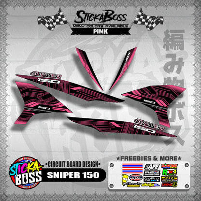 SNIPER 150 DECALS ( CIRCUIT BOARD DESIGN )【WITH FREEBIES】