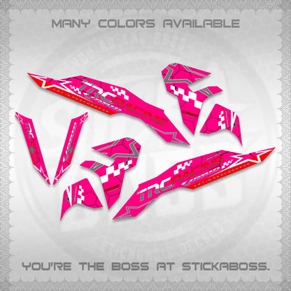 CLICK V3 DECALS (2026 TRC RACING DESIGN)STICKER DECALS By STICKABOSS