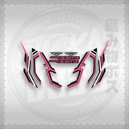 STICKER DECALS for MIO SOUL i125 (MSIEGAVCUDE17) By STICKABOSS (SOFIE LAMINATED WATERPROOF)