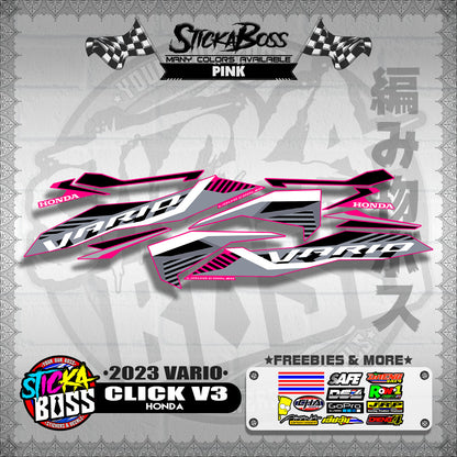 CLICK V3 STOCK DECALS ( 2023 VARIO )【WITH FREEBIES】