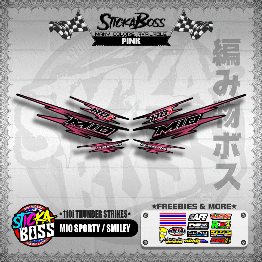 MIO SPORTY / SMILEY DECALS ( 110i THUNDER STRIKES )【WITH FREEBIES】