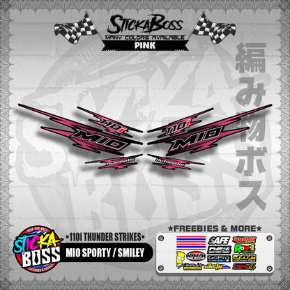 MIO SPORTY / SMILEY DECALS ( 110i THUNDER STRIKES )【WITH FREEBIES】