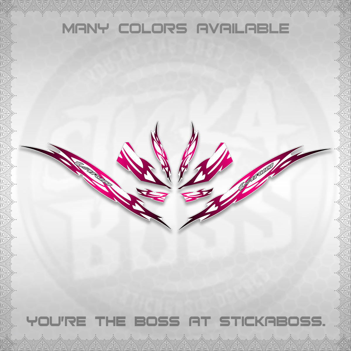 CLICK 125 V3 INDO VARIO FOR WHITE DECALS (2026 NUSANTARA STRIPING) STICKER DECALS By STICKABOSS
