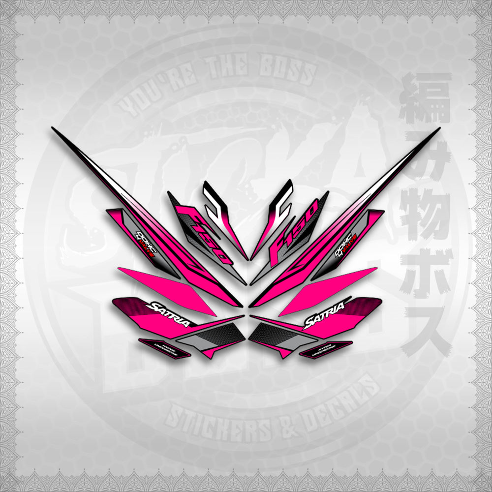 STICKER DECALS for RAIDER 150 FI THAI (RFISATH03DE) By STICKABOSS (SOFIE LAMINATED WATERPROOF)