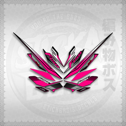 STICKER DECALS for RAIDER 150 FI THAI (RFISATH03DE) By STICKABOSS (SOFIE LAMINATED WATERPROOF)