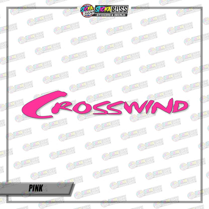 CROSSWIND (VINYL CUT-OUT STICKER DECALS )【Stickaboss】